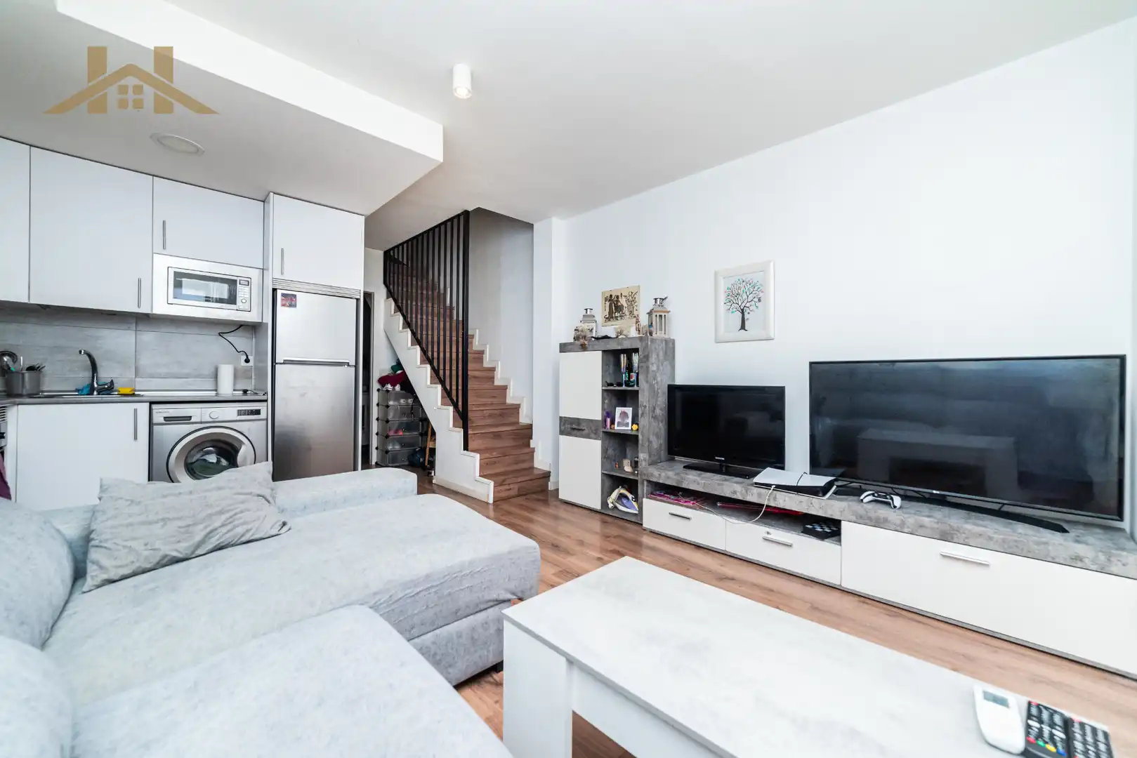 Wohnzimmer von Maisonette zum Verkauf in Móstoles mit Klimaanlage, Heizung und Terrasse