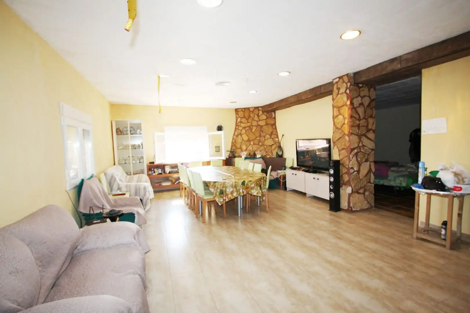 Living room of Houses for sale in Albacete  with Air Conditioner, Private garden and Terrace