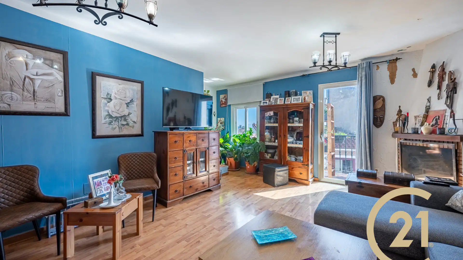 Sala d'estar de Àtic en venda en Ojén amb Parquet, Moblat i Forn