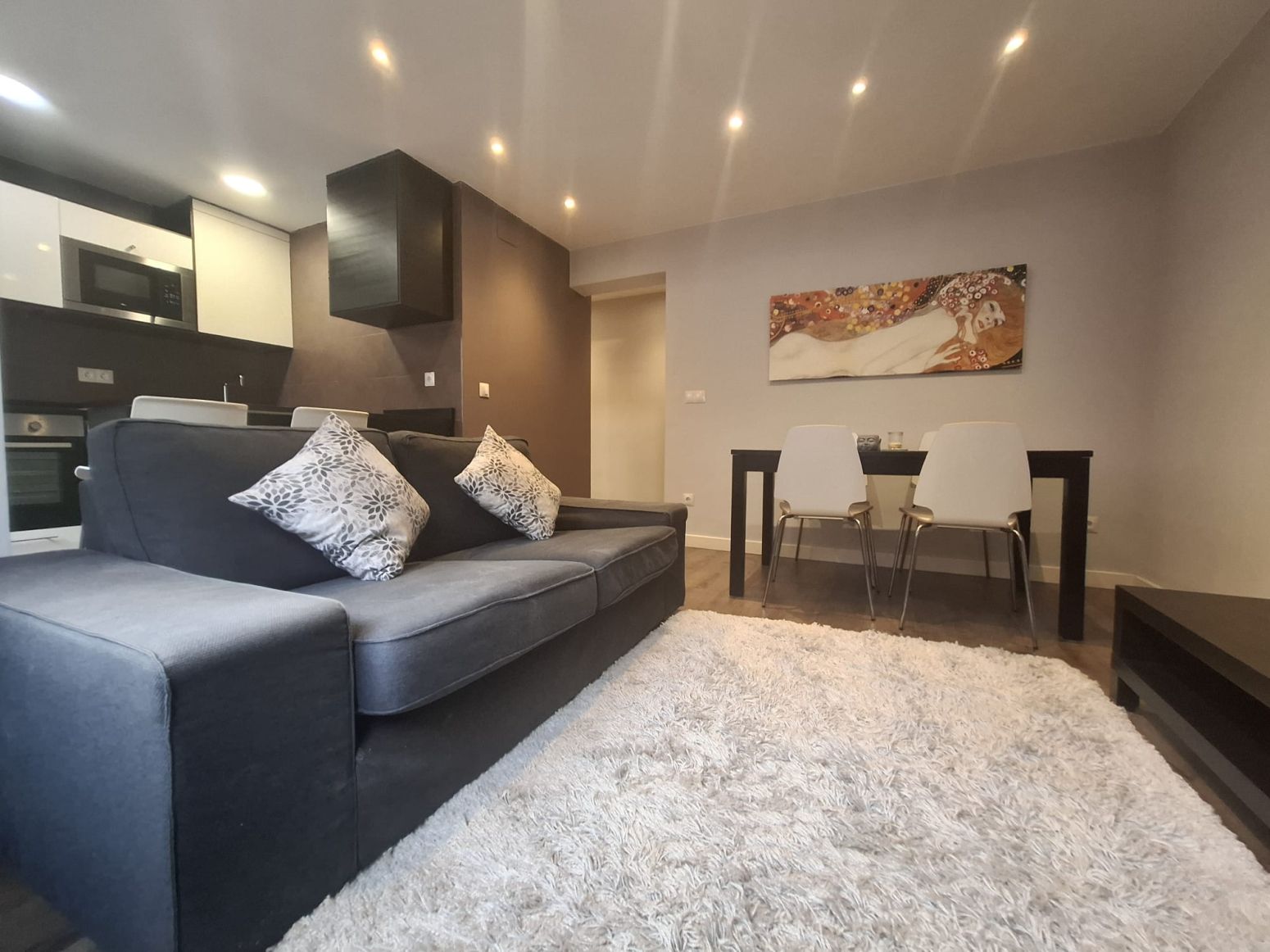 Living room of Flat to rent in Gijón   with Heating