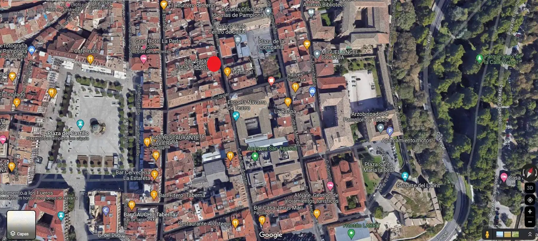 Vista exterior de Pis en venda en  Pamplona / Iruña amb Calefacció, Parquet i Moblat