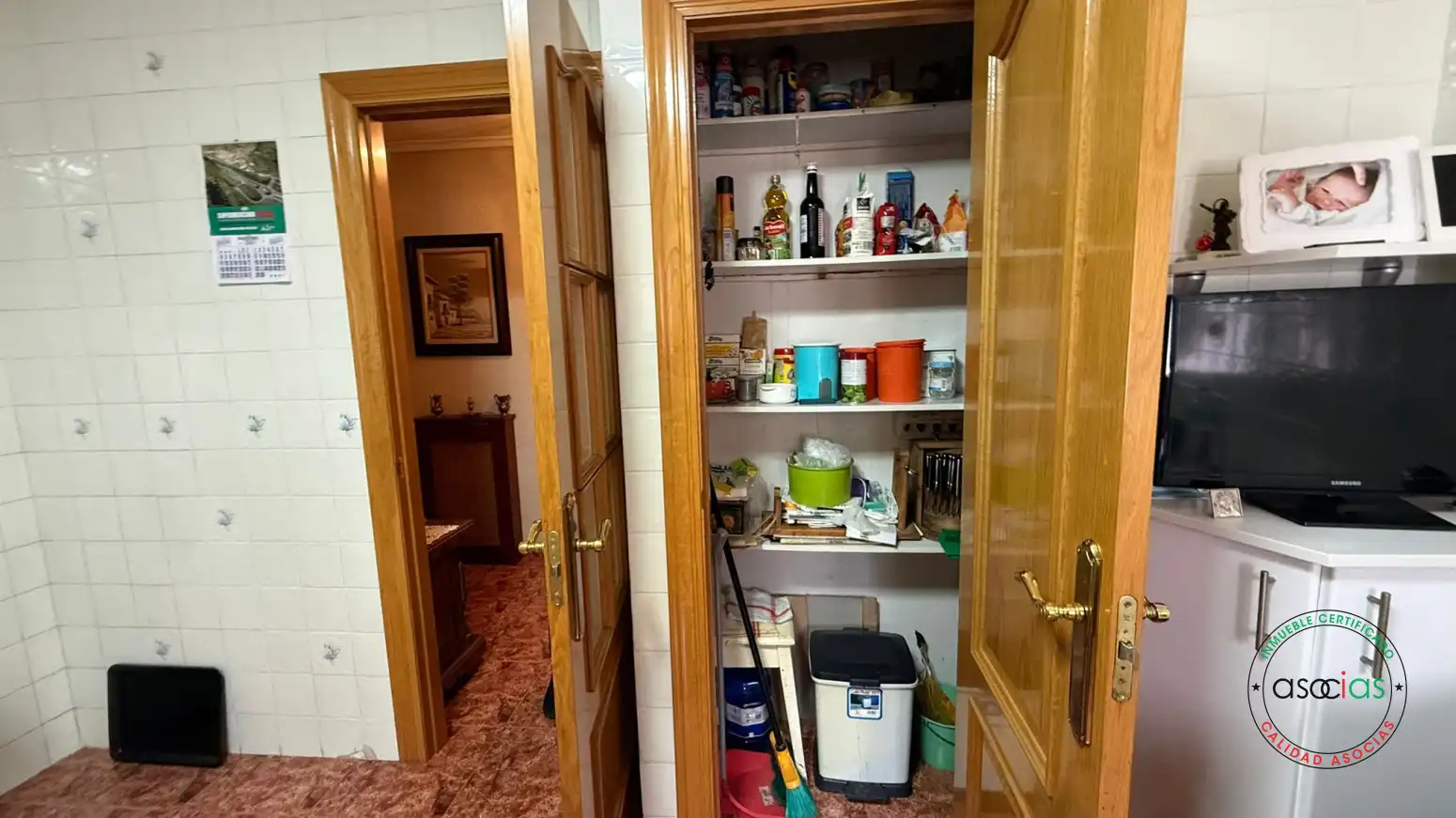Kitchen of Flat for sale in Aller  with Heating, Parquet flooring and Storage room