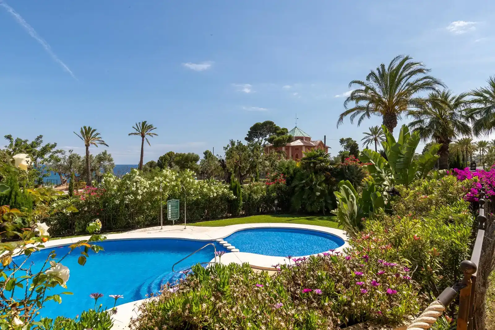 Garten von Wohnung zur Miete in Altea mit Klimaanlage, Privatgarten und Abstellraum