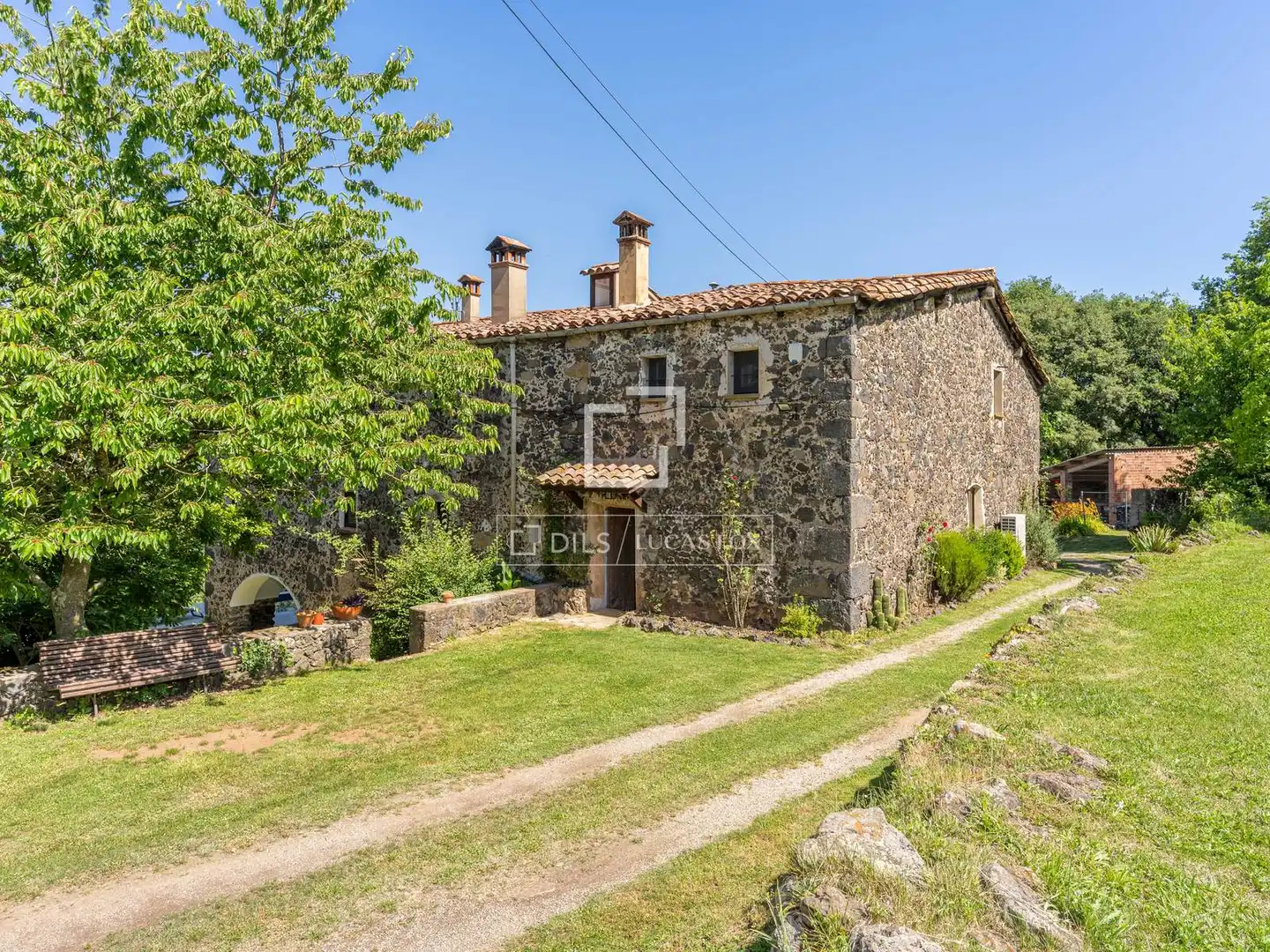 Vista exterior de Finca rústica en venda en Vilademuls amb Aire condicionat, Jardí privat i Traster