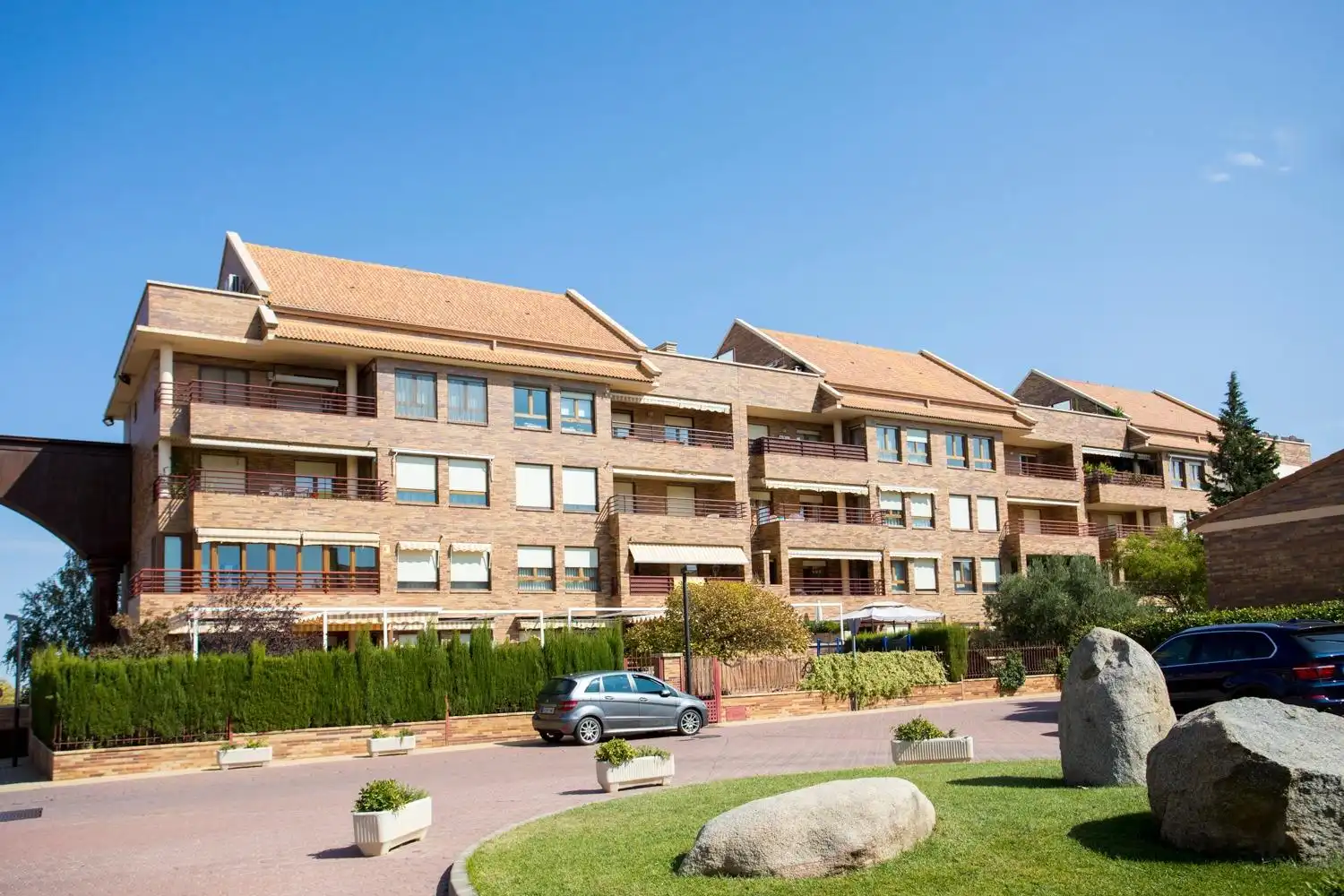 Exterior view of Flat for sale in  Zaragoza Capital  with Heating, Private garden and Terrace