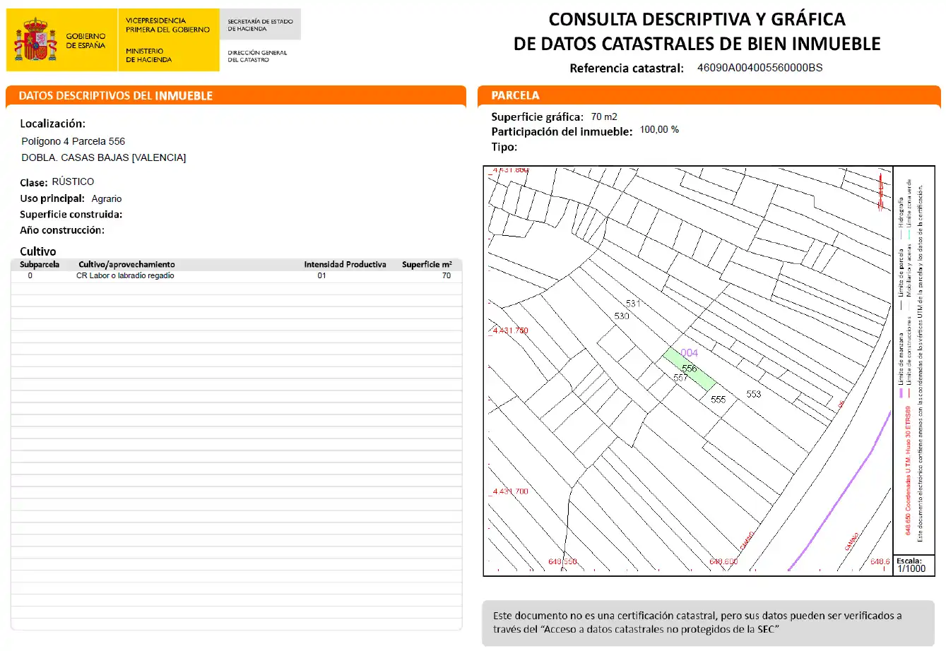 Residencial en venta en Dobla, Casas Bajas