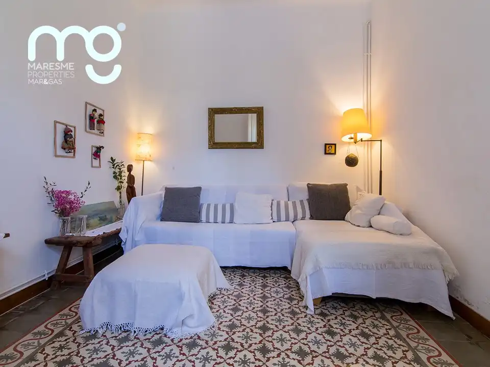 Wohnzimmer von Country house zum Verkauf in Vilassar de Mar mit Heizung, Privatgarten und Schwimmbad