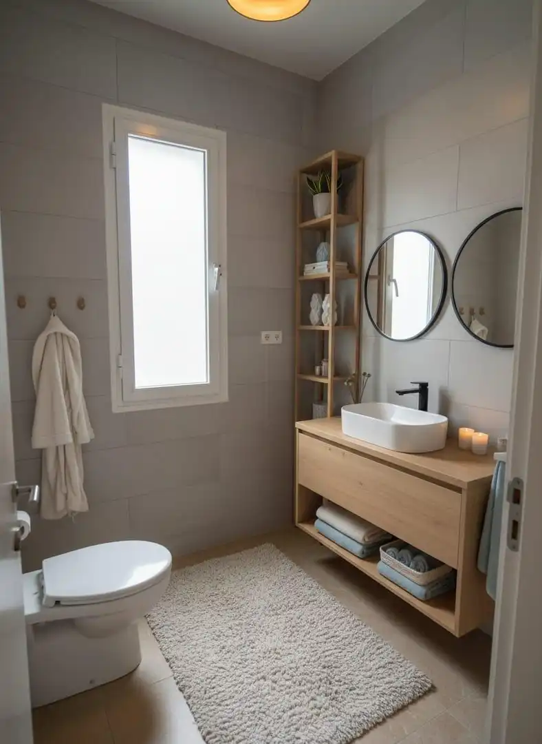 Badezimmer von Wohnung zum Verkauf in Albacete mit Balkon