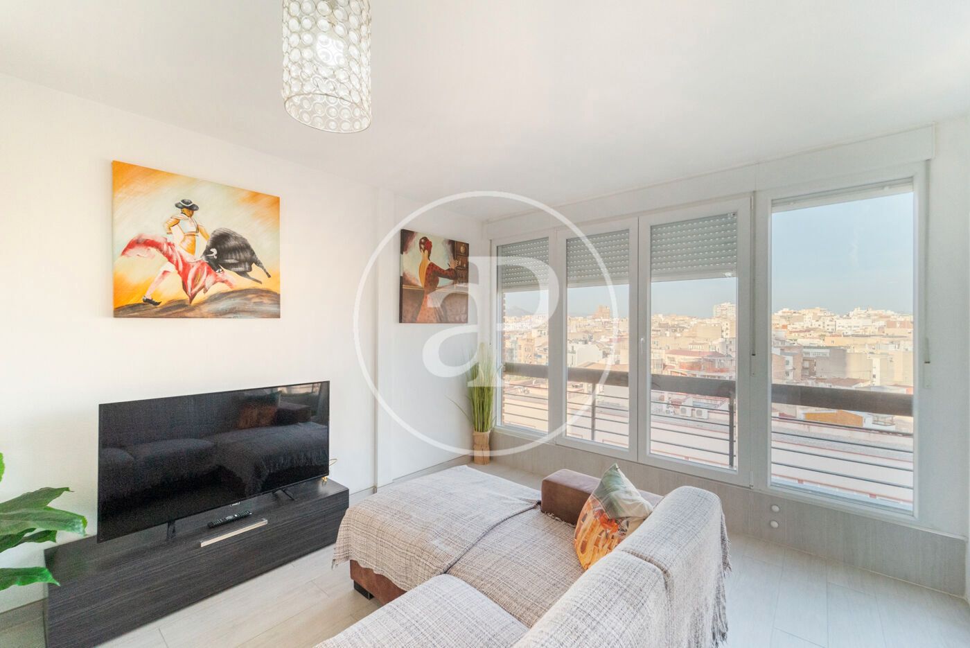 Sala d'estar de Pis en venda en Alicante / Alacant amb Aire condicionat, Calefacció i Terrassa