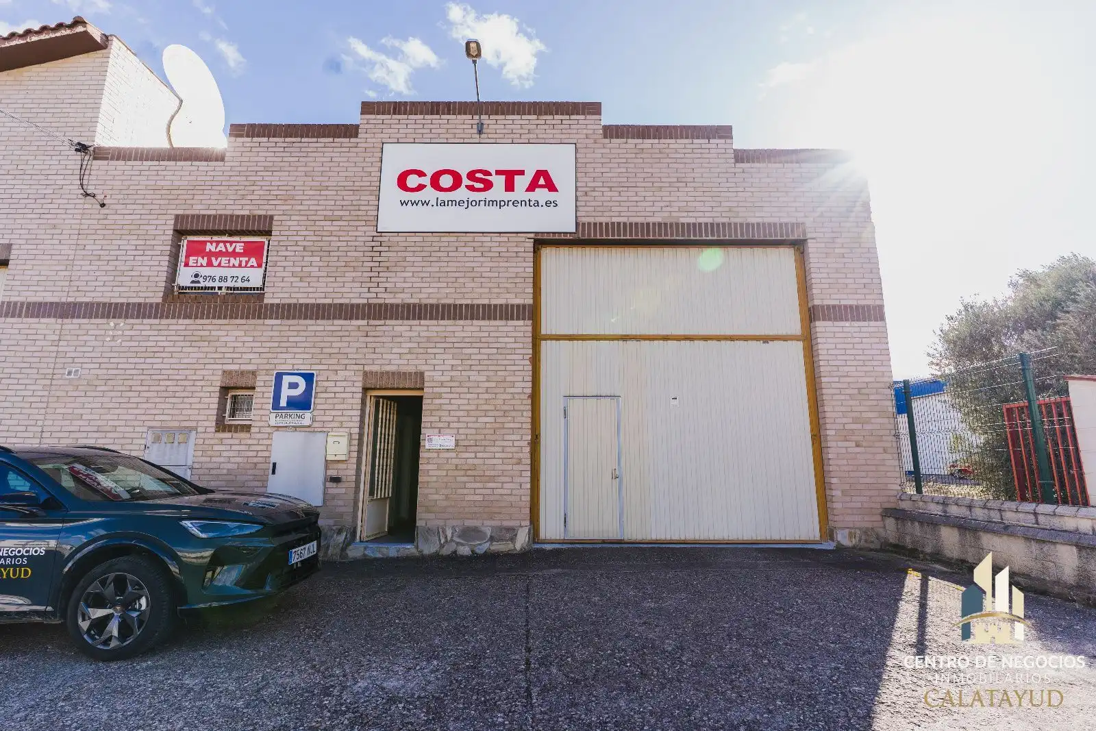 Vista exterior de Nave industrial en venta en Calatayud con Calefacción