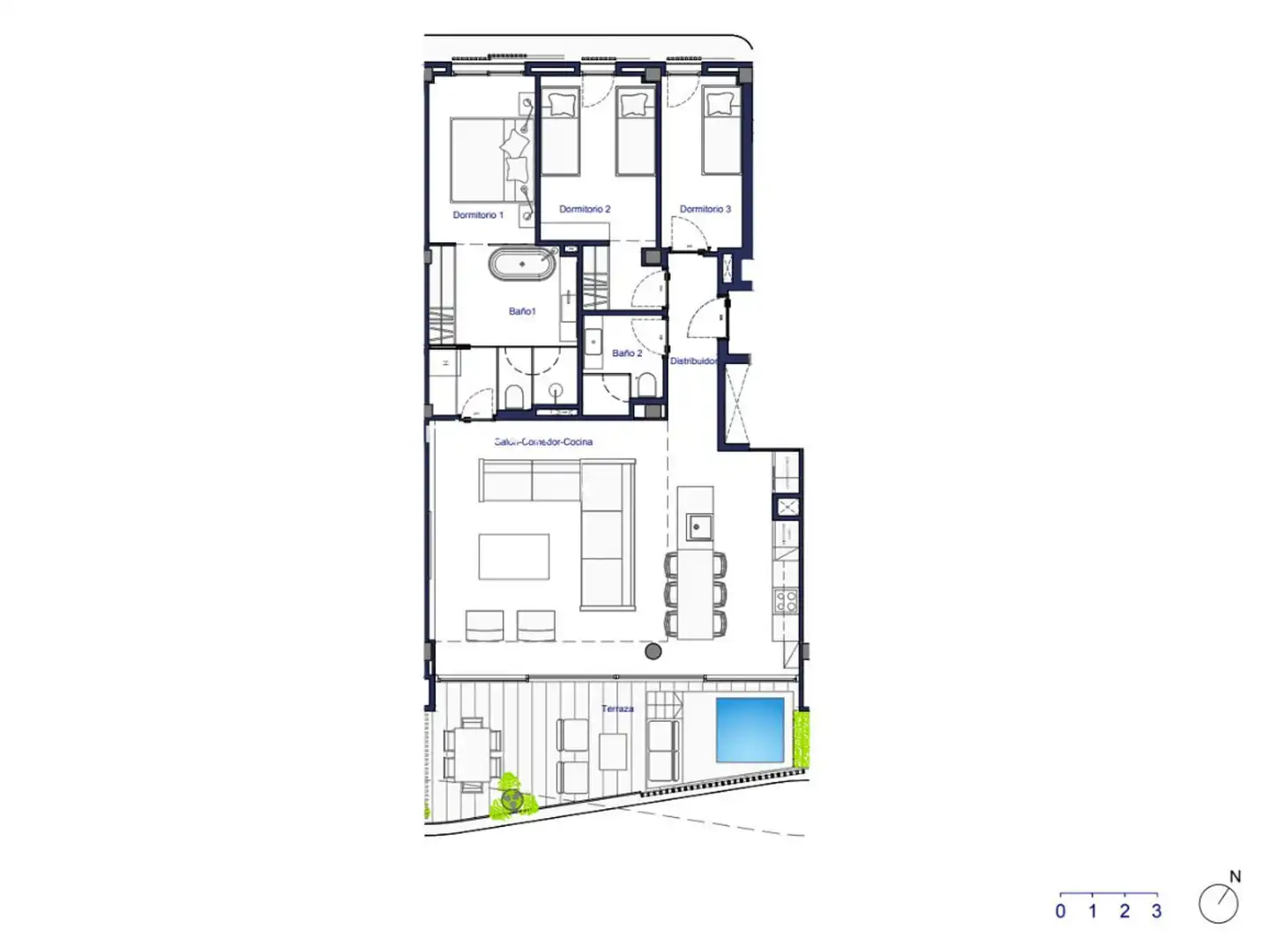Wohnung mit Pool zum Verkauf in Joaquin Gadea, imagen 28