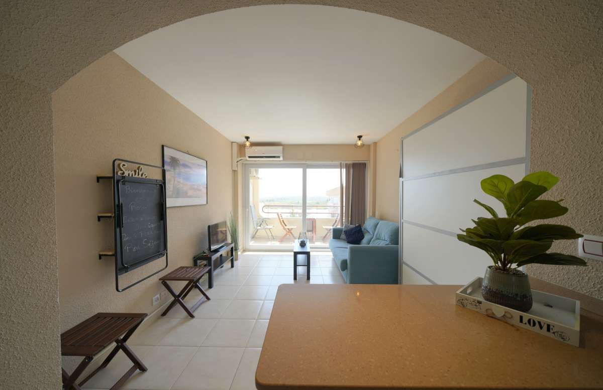 Living room of Flat for sale in Roses  with Community pool