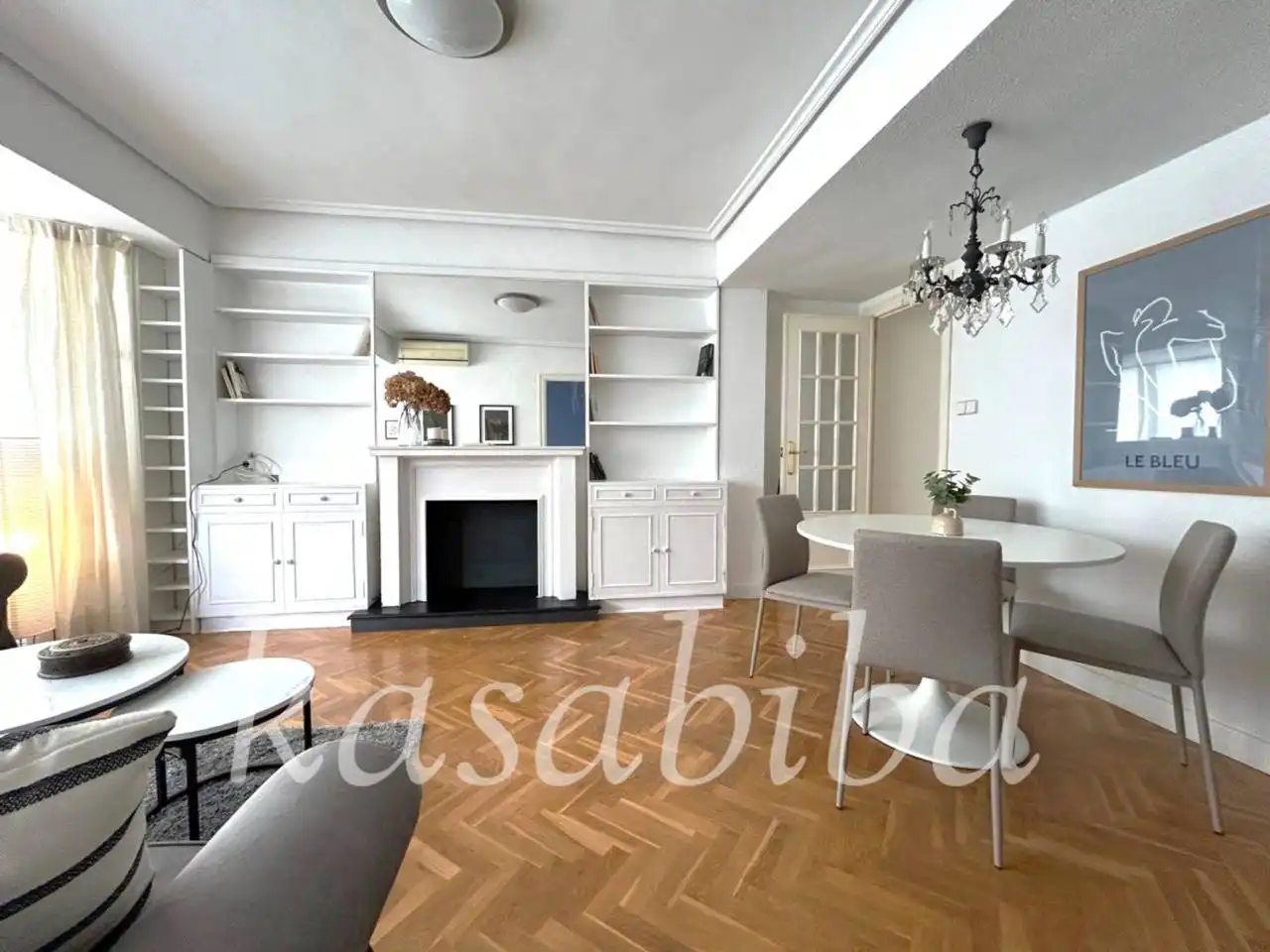 Sala d'estar de Pis de lloguer en  Valencia Capital amb Aire condicionat i Balcó