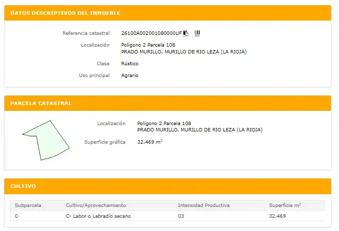 Terreny rústic en venda a Murillo de Río Leza, imagen 2