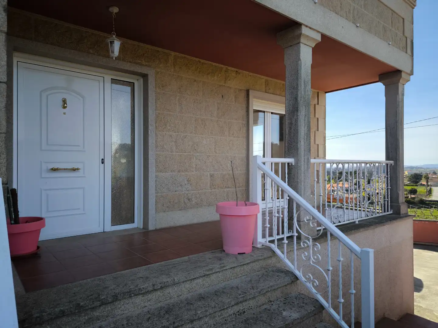 Vista exterior de Casa o chalet en venta en Meis con Calefacción, Jardín privado y Parquet