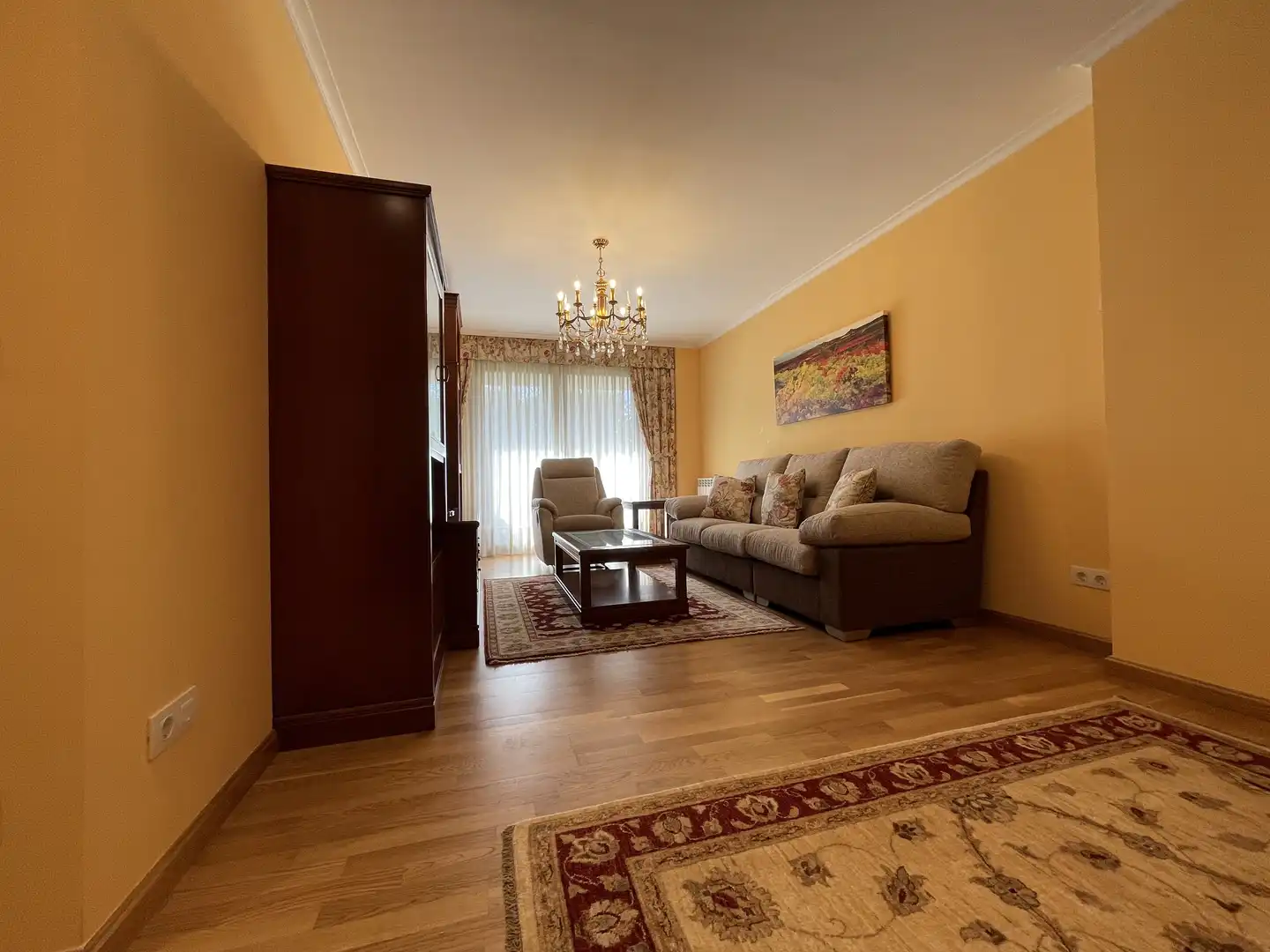 Sala de estar de Piso en venta en Cirueña con Calefacción, Jardín privado y Amueblado