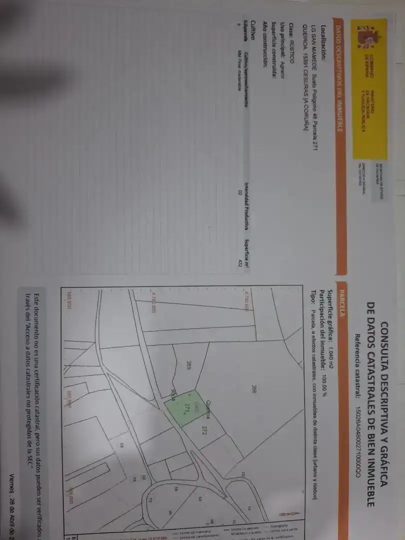 Terreno en venta en Cesuras