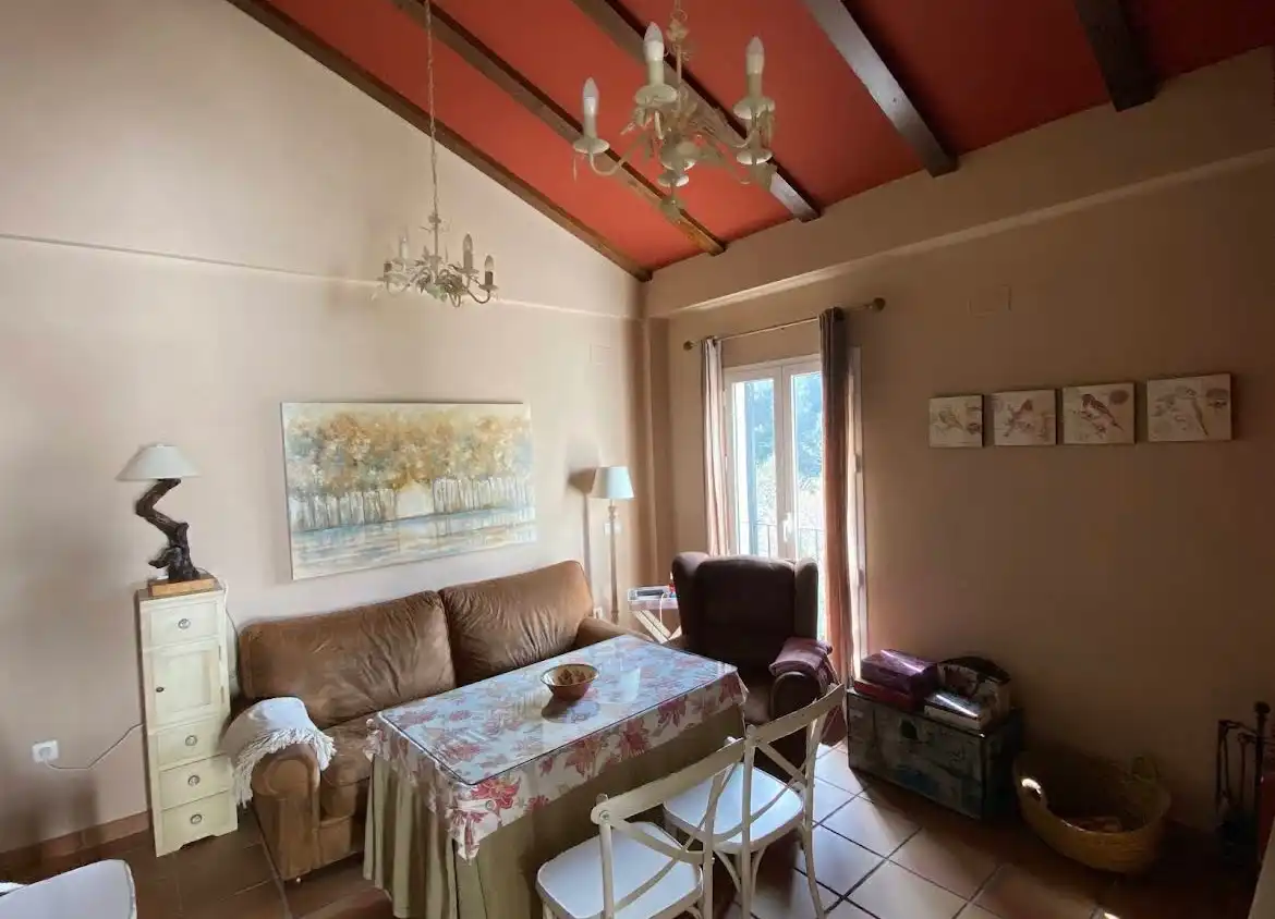 Sala d'estar de Casa adosada en venda en Aracena amb Terrassa i Moblat