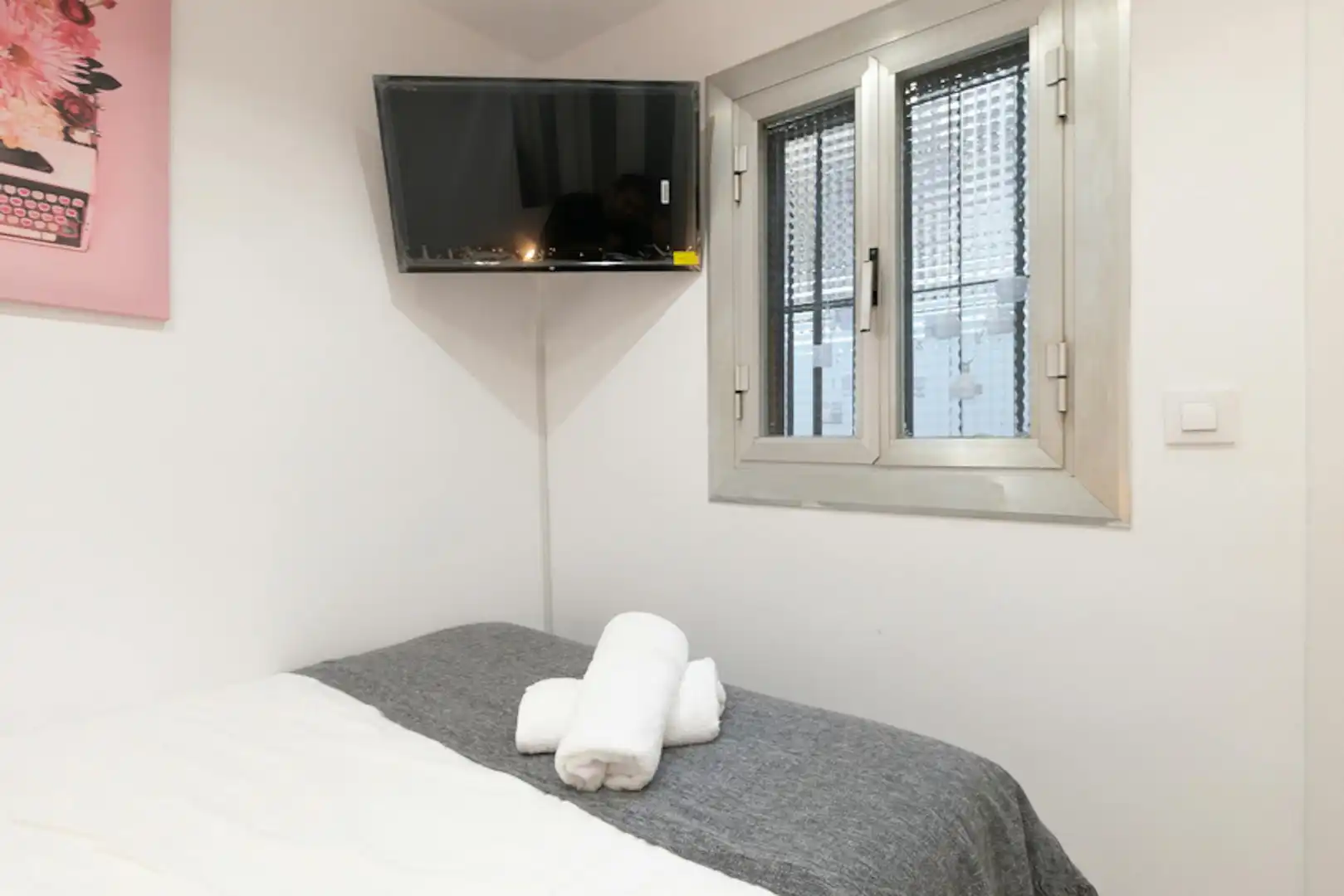 Schlafzimmer von Wohnung zur untervermieten in  Barcelona Capital mit Heizung, Möbliert und Waschmaschine