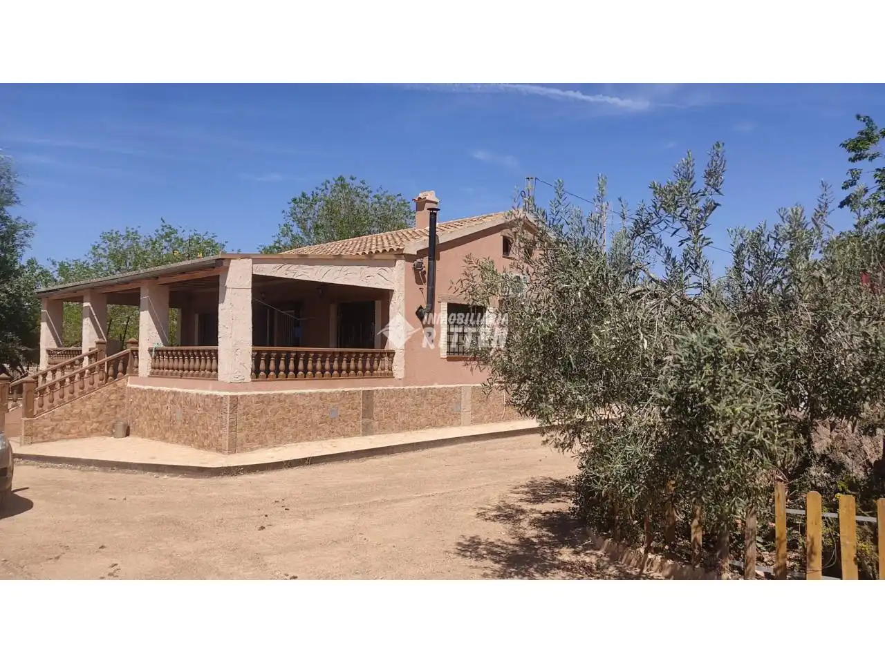 Vista exterior de Finca rústica en venda en Fuente Álamo de Murcia amb Aire condicionat, Jardí privat i Moblat