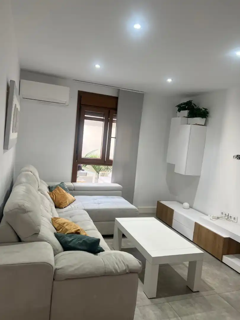 Living room of Houses for rent in El Cuervo de Sevilla  with Air Conditioner, Terrace and Furnished
