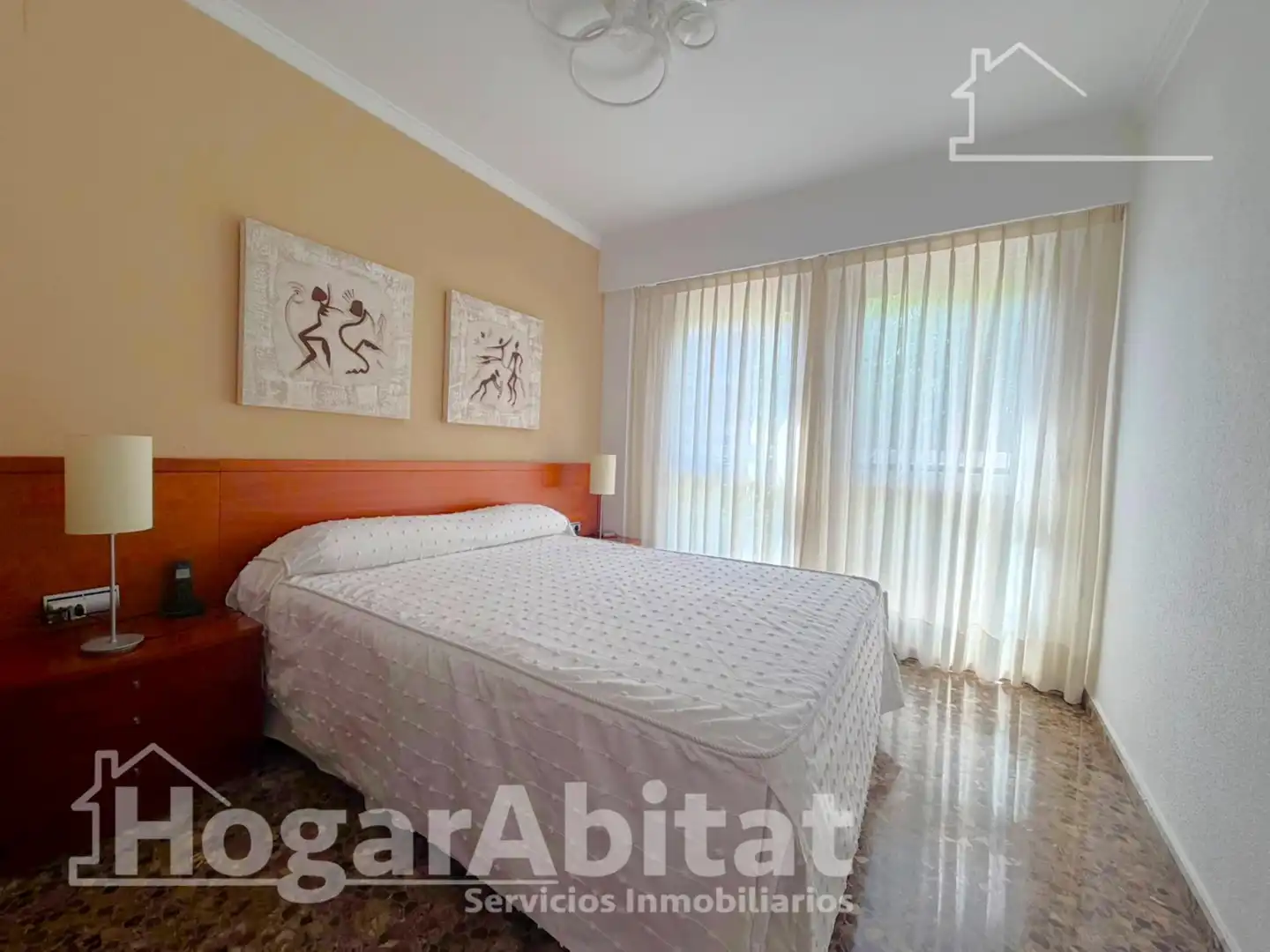 Bedroom of Flat for sale in Alboraya  with Air Conditioner, Heating and Terrace