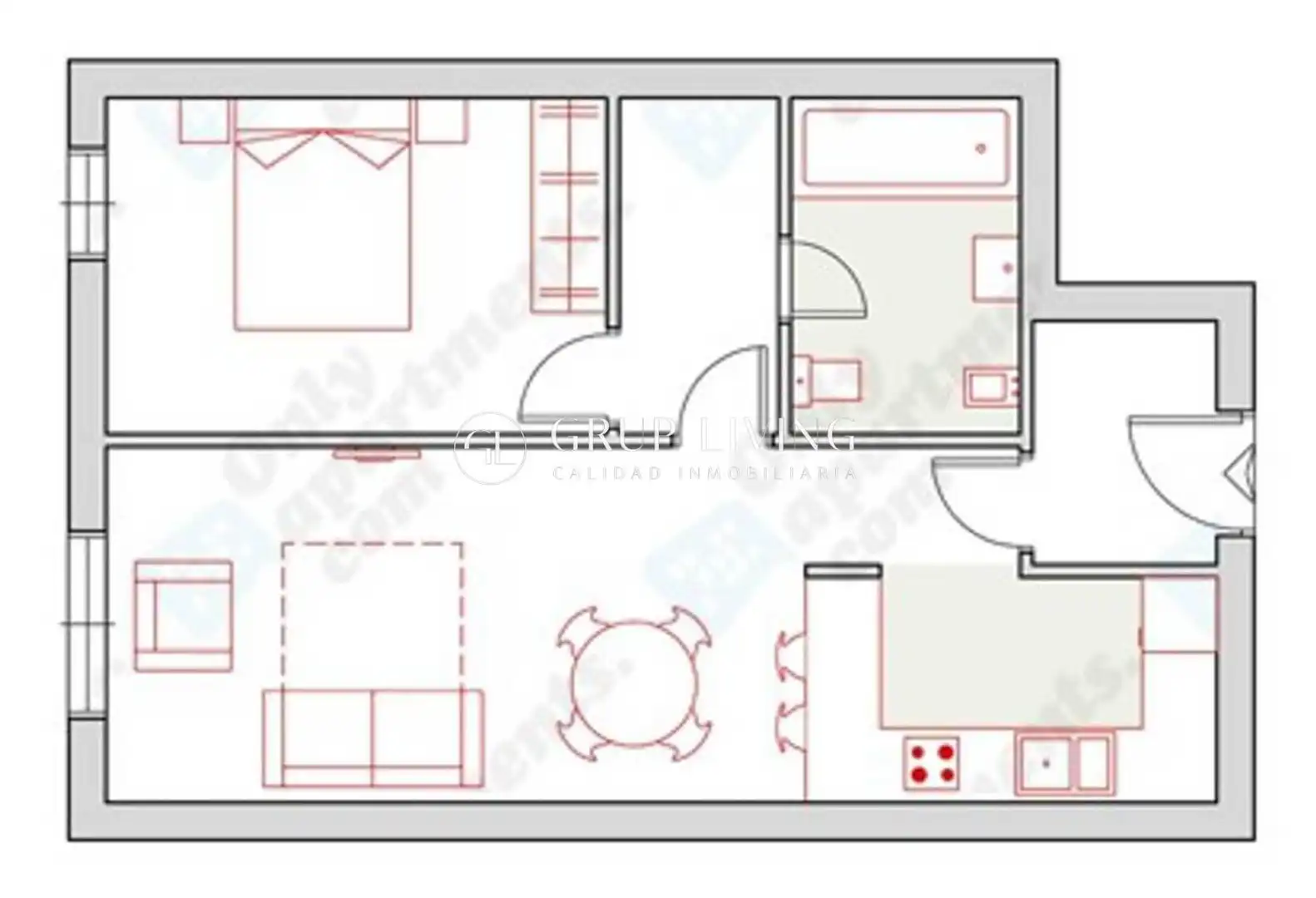 Piso en venta en Sitges con Aire acondicionado, Parquet y Amueblado