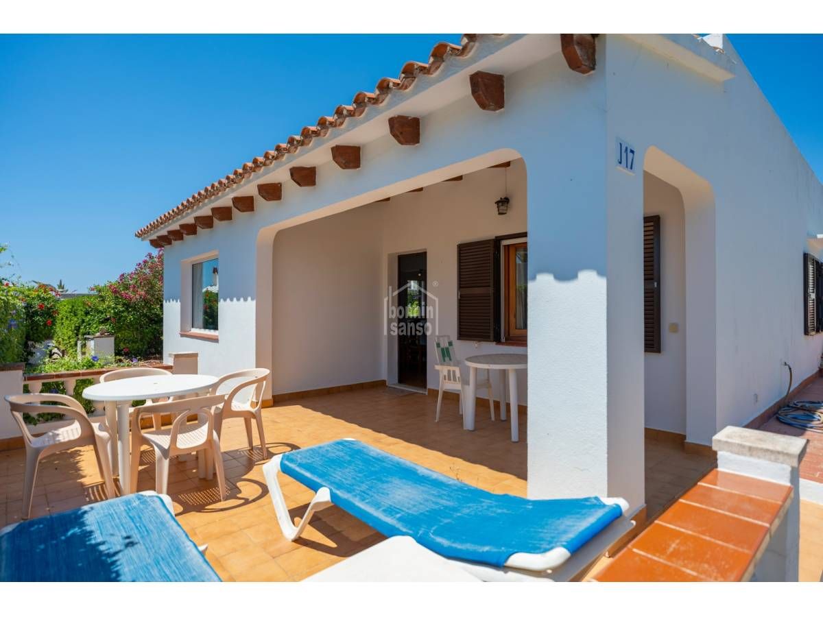 Exterior view of House or chalet for sale in Sant Lluís  with Private garden, Terrace and Furnished