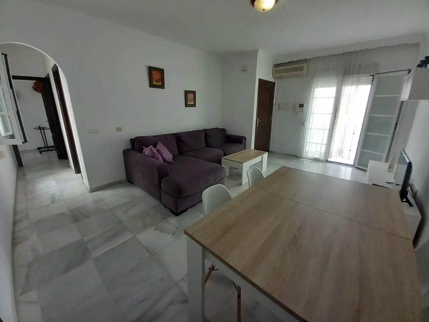 Living room of Flat for rent in Ronda  with Air Conditioner, Heating and Furnished