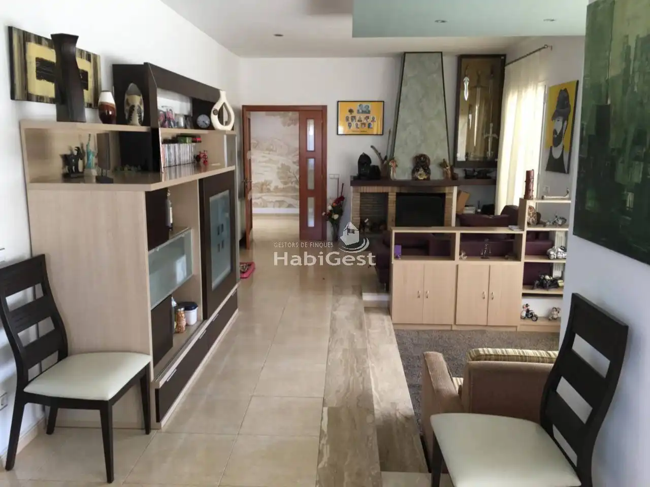 Sala de estar de Casa o chalet en venta en Fontcoberta con Jardín privado, Terraza y Piscina
