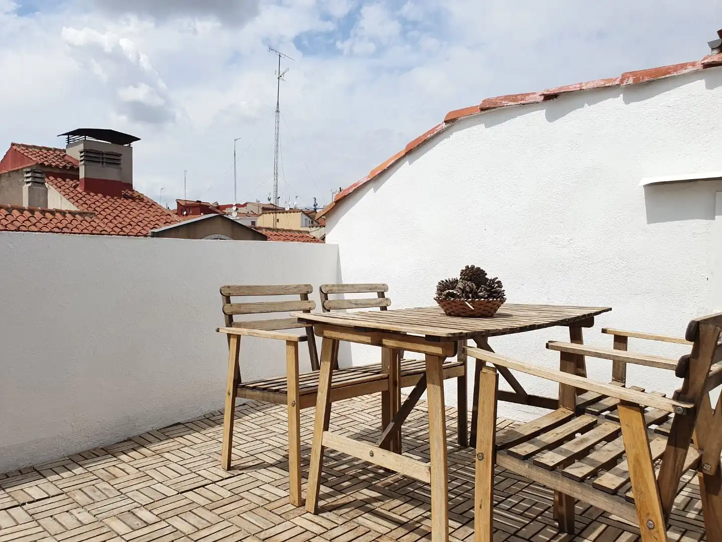 Terraza de Ático de alquiler en Madrid con Aire acondicionado, Calefacción y Terraza