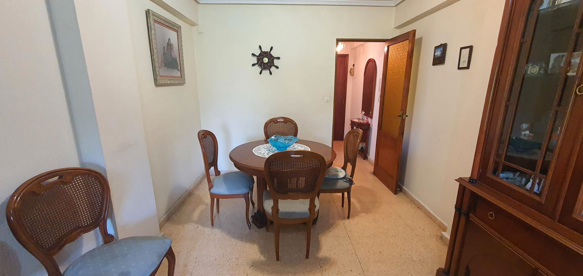 Dining room of Flat for sale in  Valencia Capital  with Air Conditioner, Furnished and Balcony