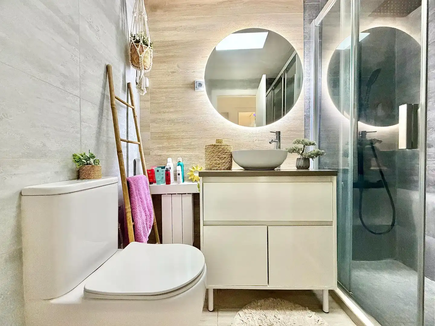 Bathroom of Flat for sale in Terrassa  with Heating, Parquet flooring and Terrace
