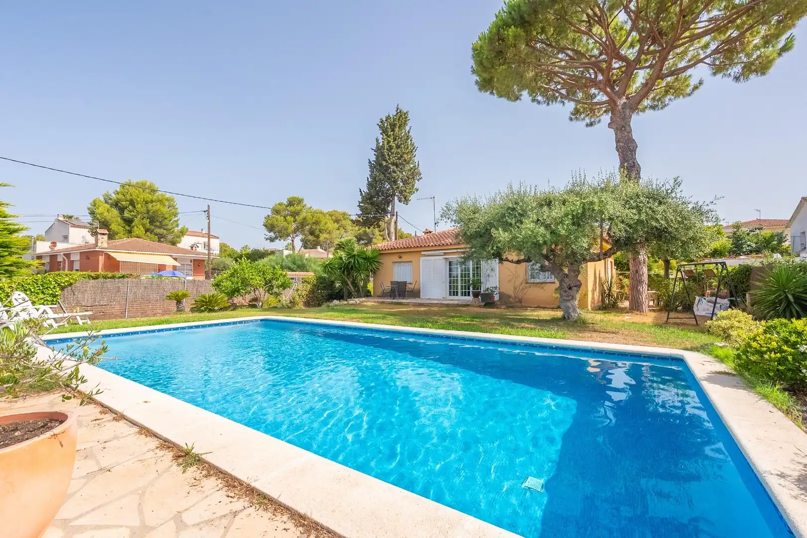 Swimming pool of Houses for sale in Cunit  with Heating, Private garden and Swimming Pool