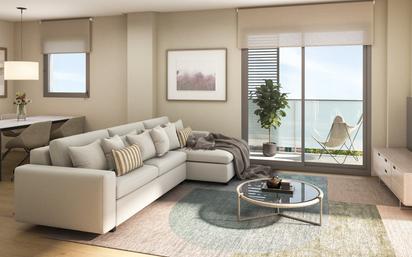 Living room of Flat for sale in L'Hospitalet de Llobregat  with Air Conditioner, Heating and Terrace