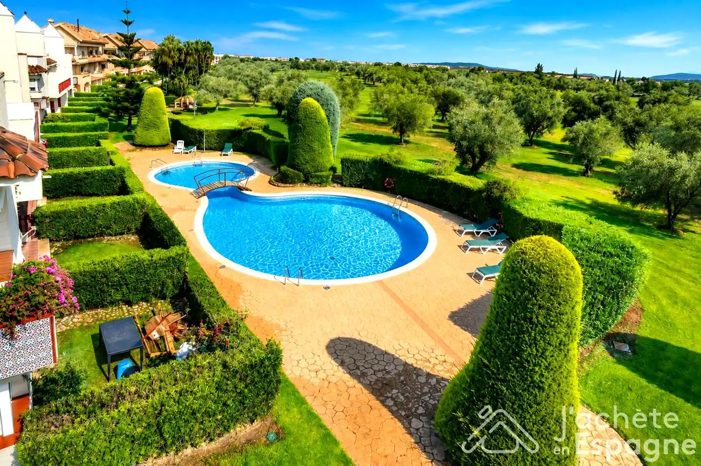 Schwimmbecken von Maisonette zum Verkauf in San Jorge / Sant Jordi mit Klimaanlage, Heizung und Terrasse