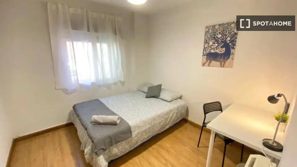 Habitación de Piso de alquiler en Madrid con Aire acondicionado, Calefacción y Amueblado