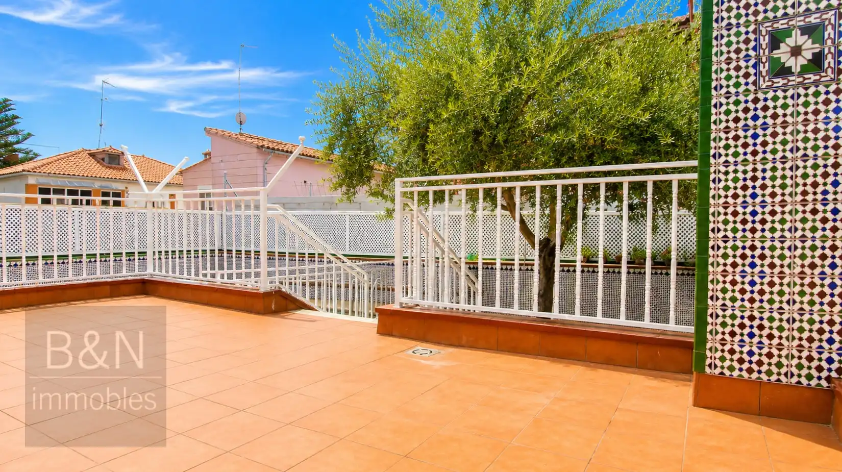 Terrasse von Haus oder Chalet zum Verkauf in Terrassa mit Heizung und Schwimmbad