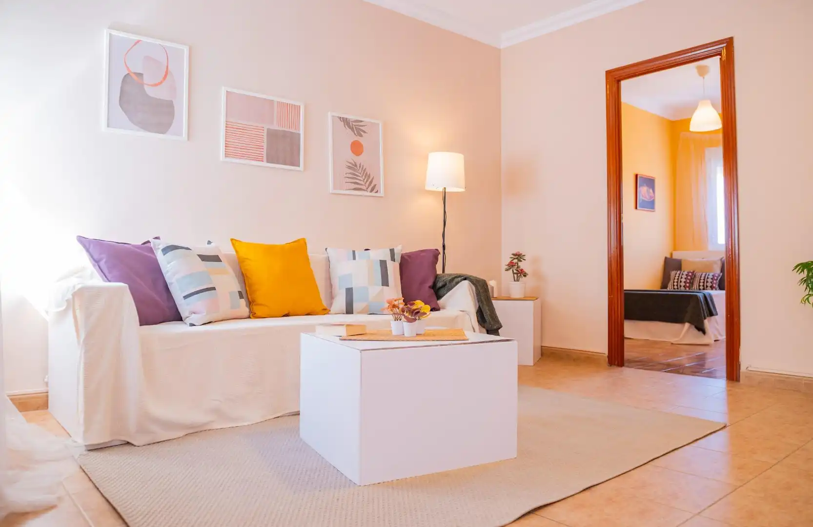 Wohnzimmer von Wohnung zum Verkauf in Antequera mit Klimaanlage und Heizung