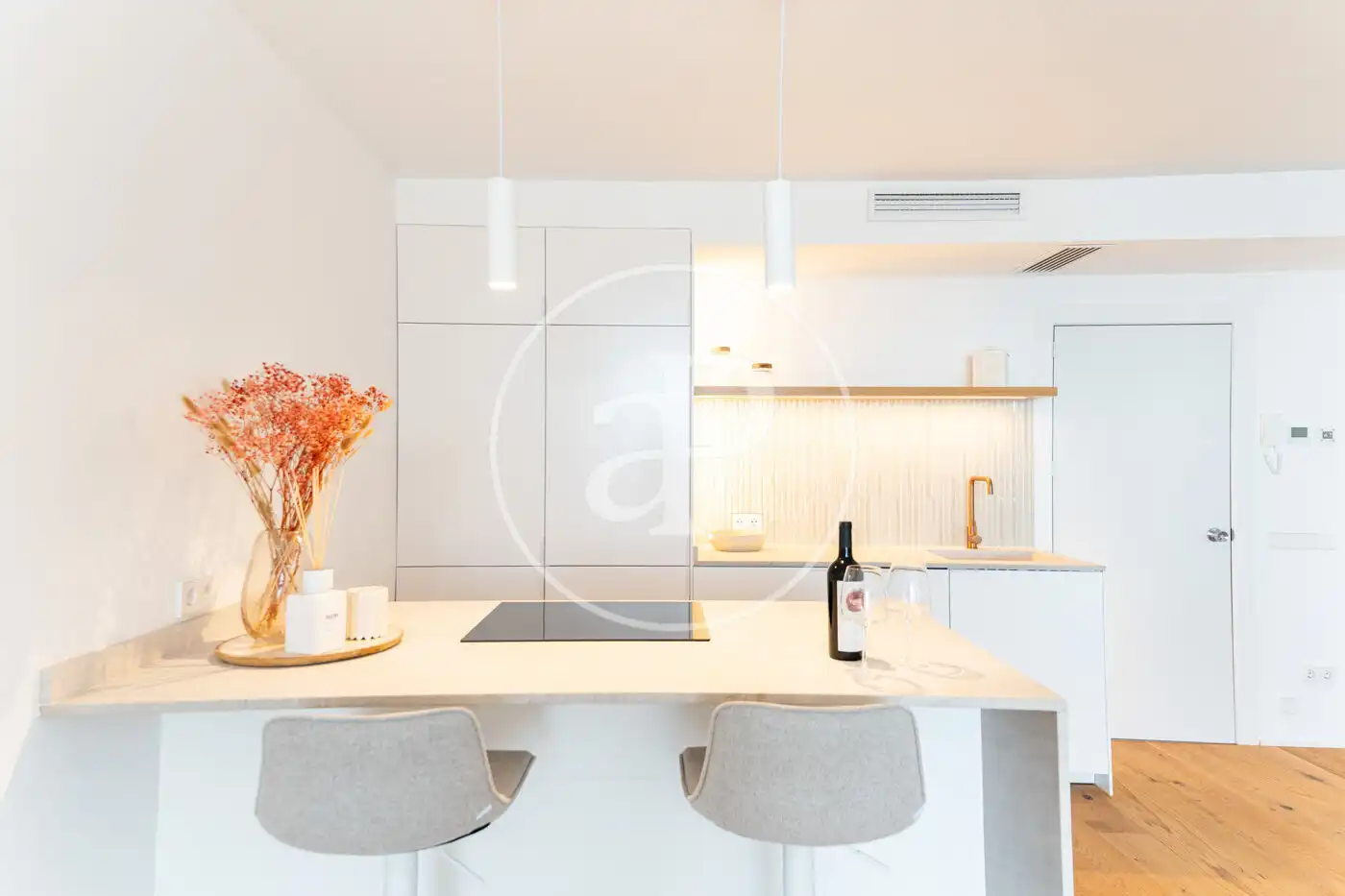 Küche von Wohnung zum Verkauf in  Palma de Mallorca mit Klimaanlage, Heizung und Terrasse
