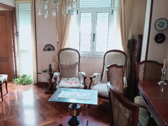 Wohnzimmer von Wohnung zum Verkauf in Santander mit Parkett, Möbliert und Waschmaschine