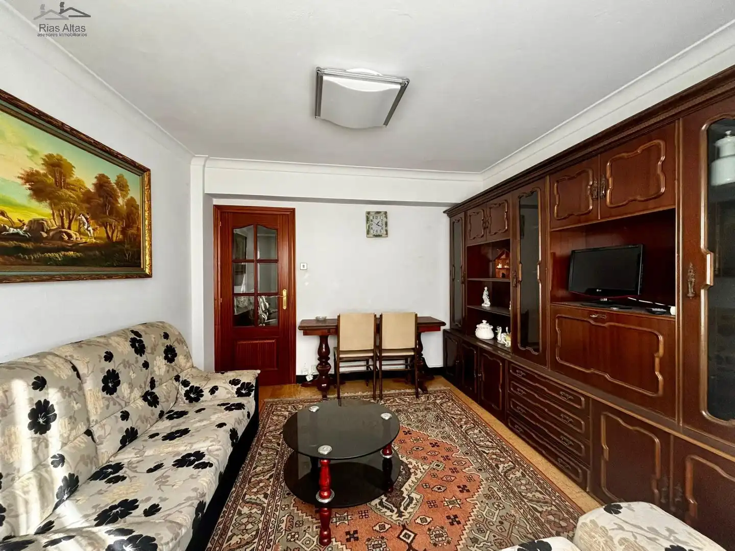 Sala de estar de Piso de alquiler en A Coruña Capital  con Calefacción y Amueblado