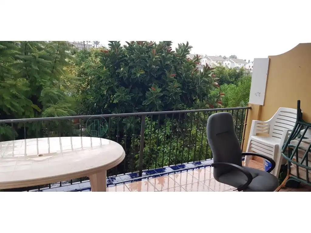 Terraza de Piso de alquiler en Mijas con Aire acondicionado, Jardín privado y Terraza