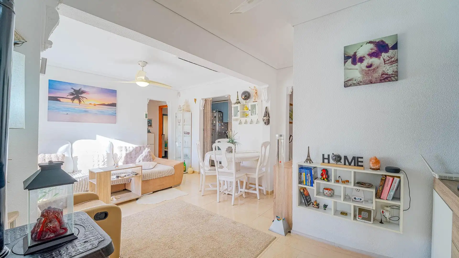 Sala de estar de Casa o chalet en venta en Santa Pola con Jardín privado, Terraza y Piscina comunitaria
