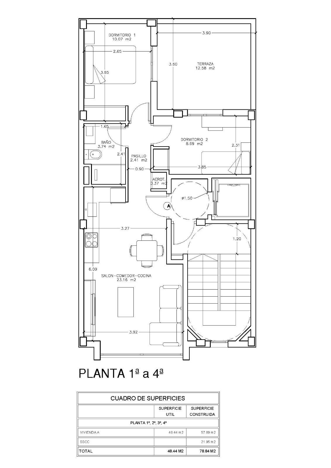 Apartament en venda en  Albacete Capital amb Aire condicionat, Calefacció i Terrassa