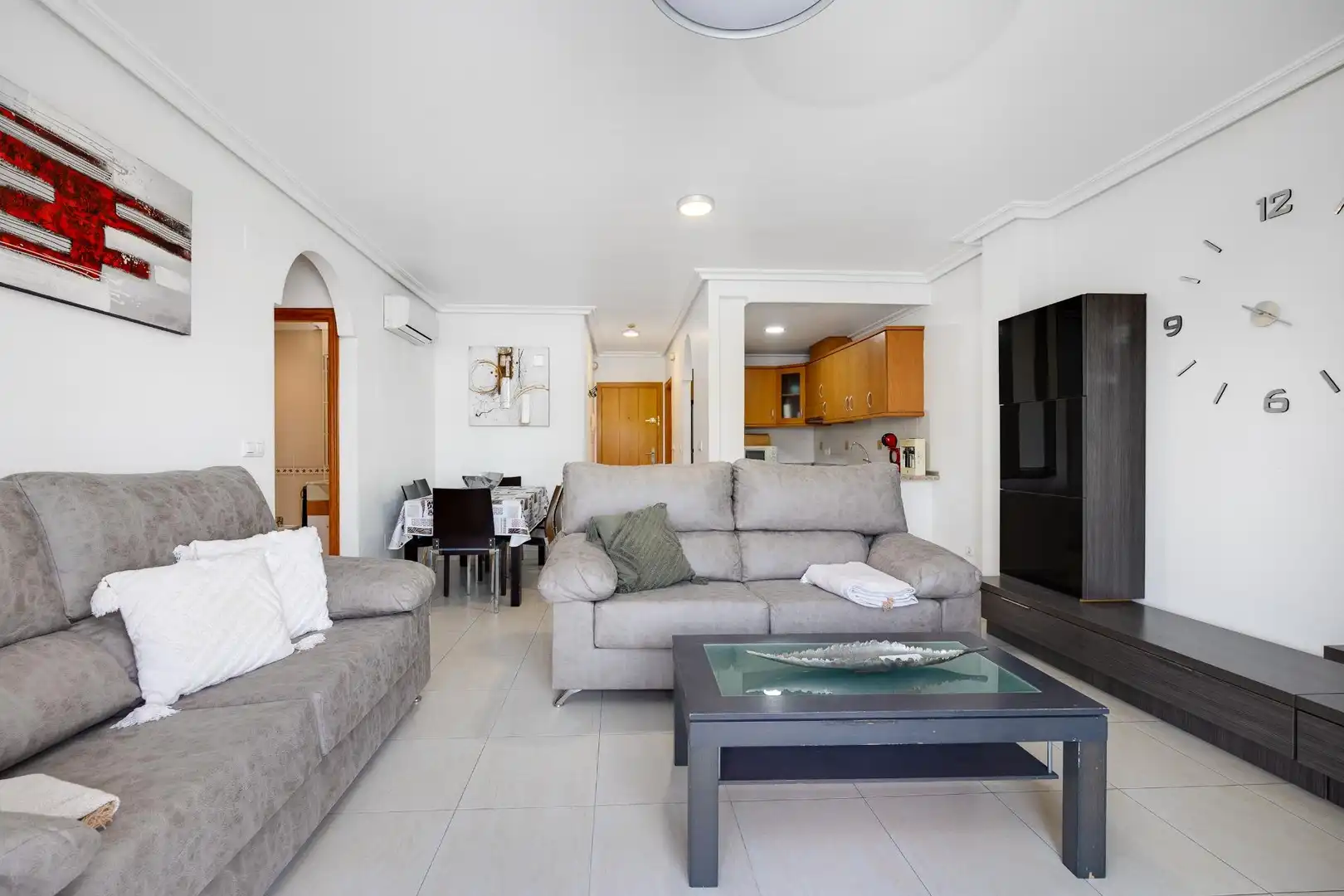 Sala de estar de Piso en venta en Orihuela con Aire acondicionado, Amueblado y Piscina comunitaria