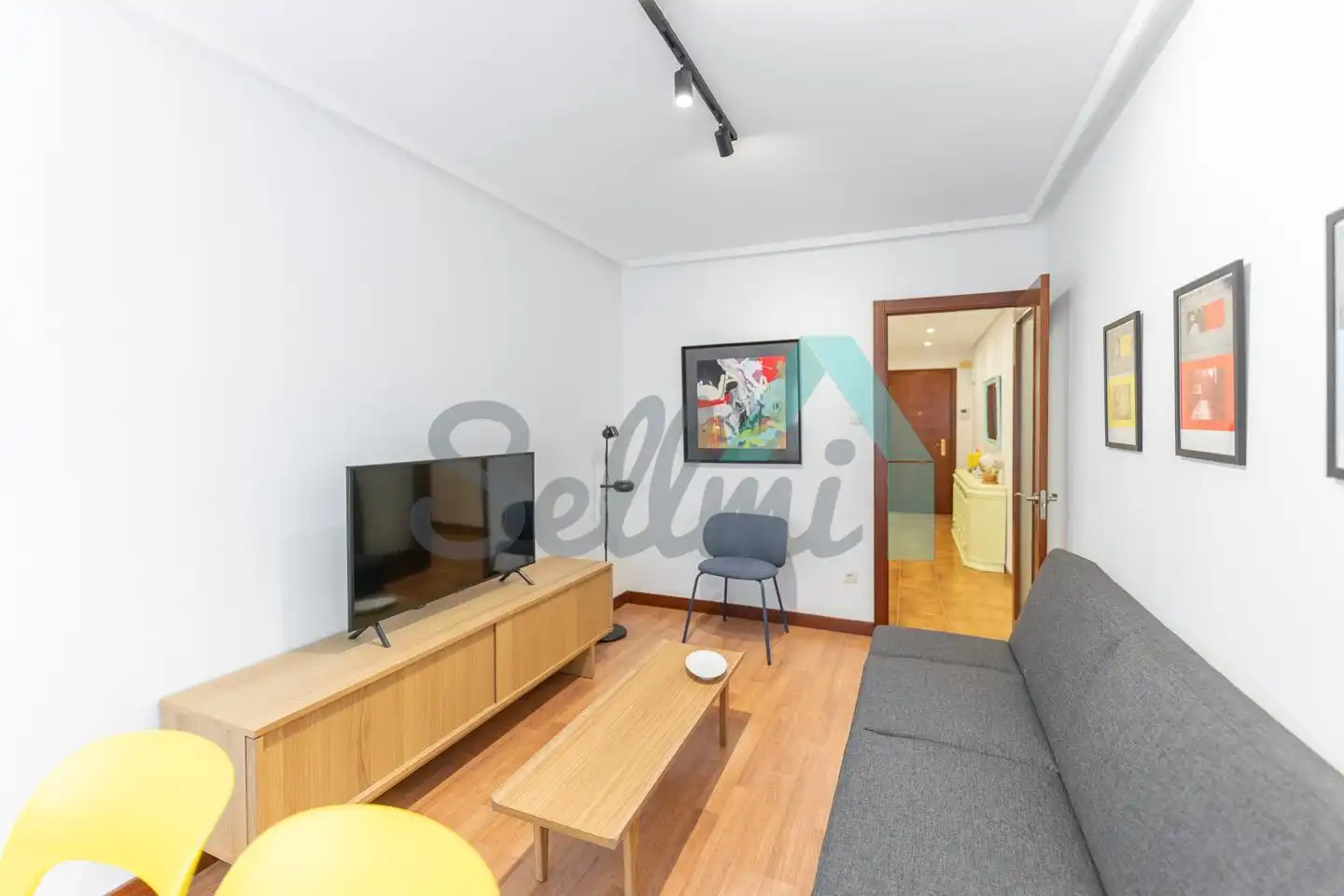 Sala de estar de Piso de alquiler en Gijón  con Calefacción y Amueblado