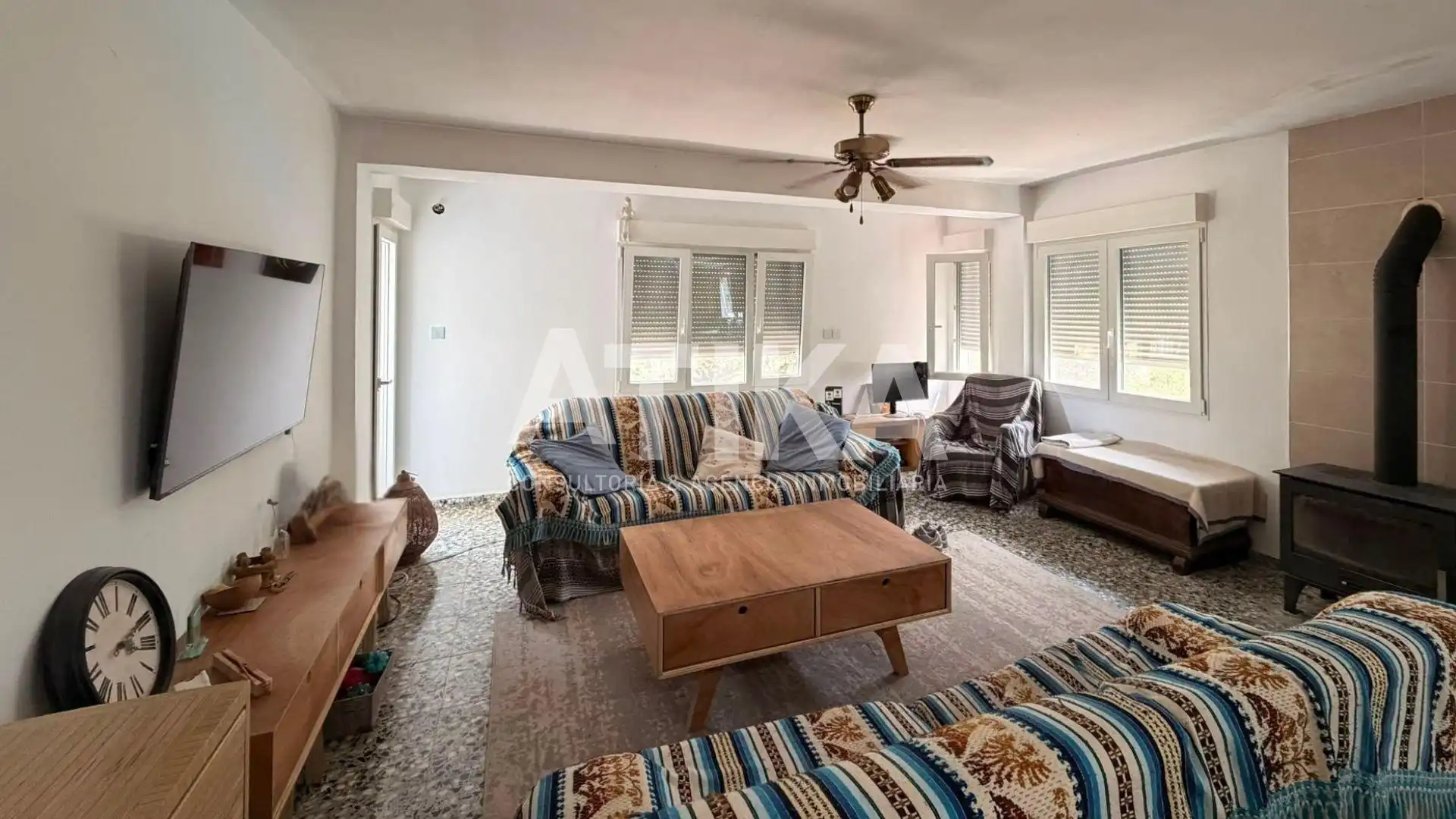 Sala de estar de Casa o chalet en venta en Bocairent con Calefacción, Jardín privado y Terraza