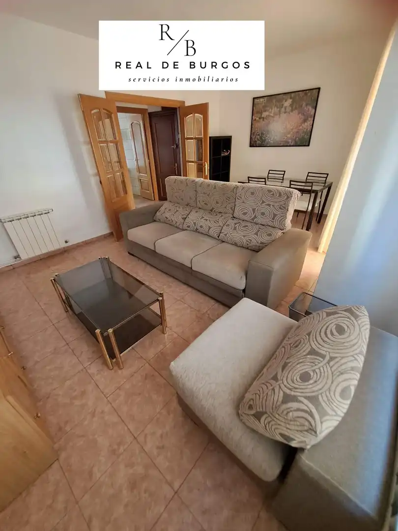 Sala de estar de Piso de alquiler en Valladolid con Calefacción, Terraza y Amueblado