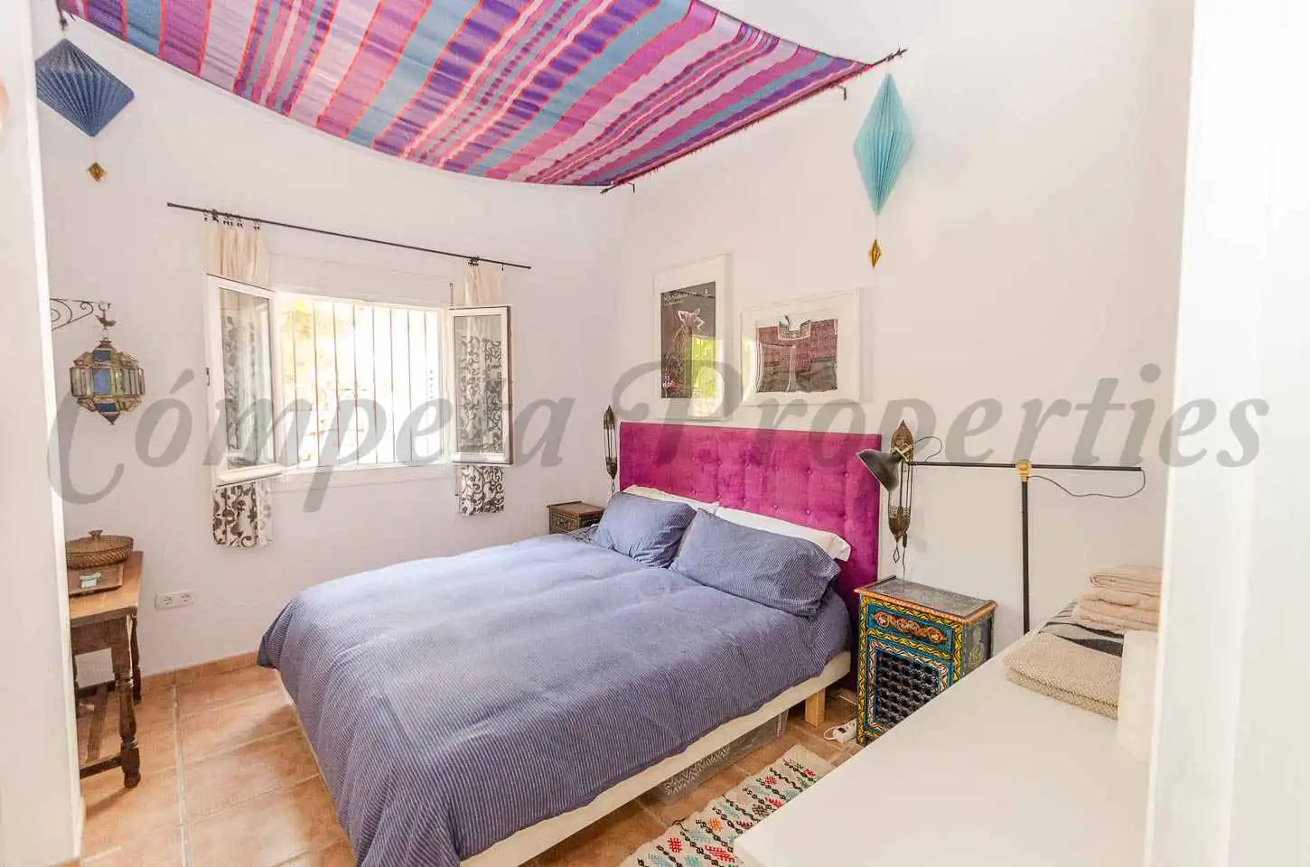 Bedroom of Country homes for sale in Cómpeta  with Air Conditioner, Private garden and Terrace